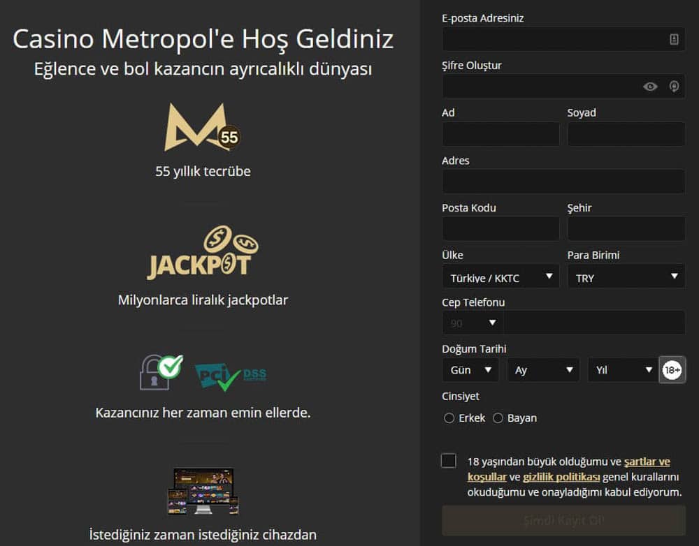 Casino Metropol Mobil Uygulaması İndir
