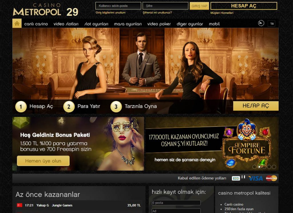 Casino Metropol Güncel Giriş Adresi
