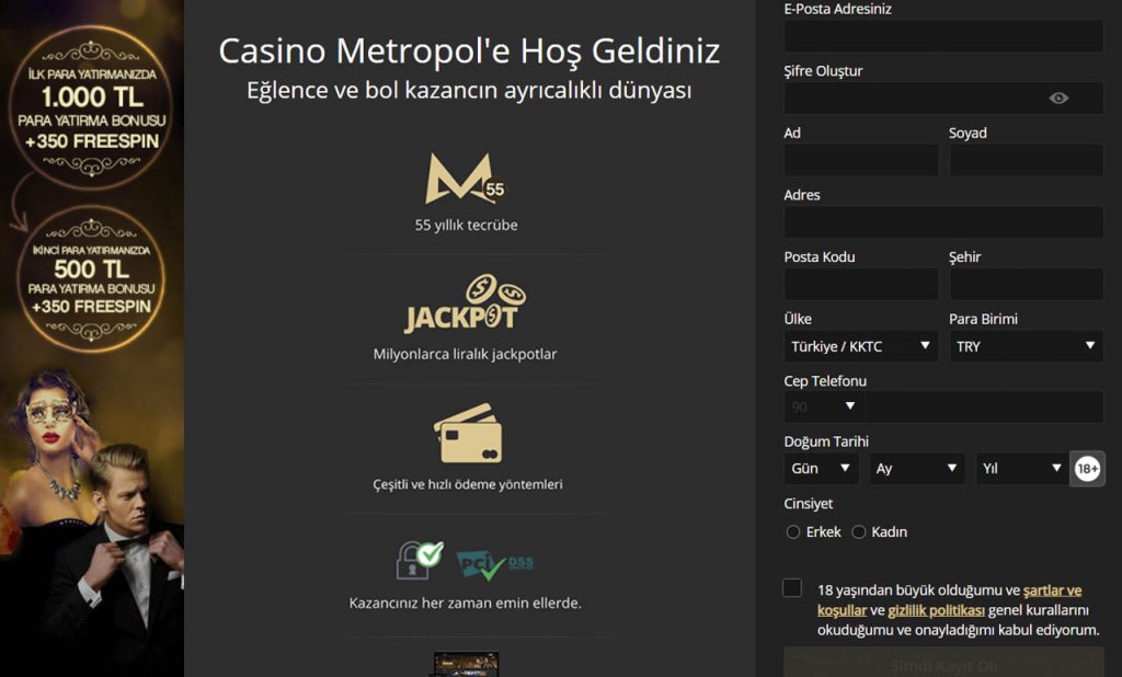Casino Metropol Üyelik Şartları ve Gereklilikleri