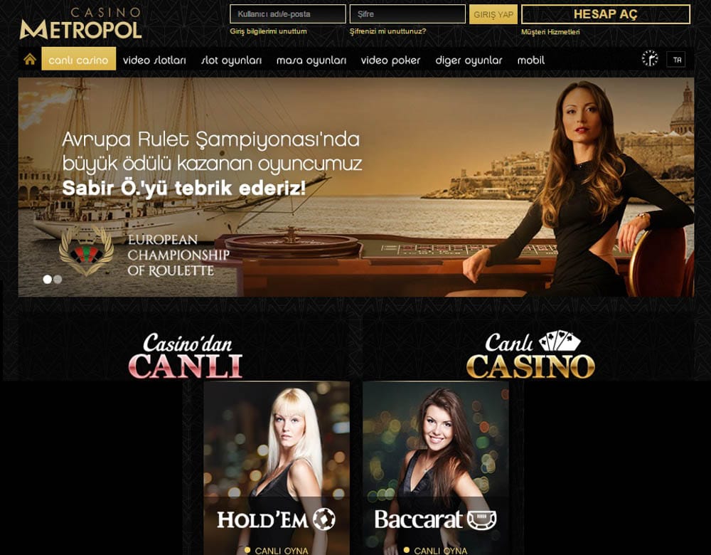 Casino Metropol Üyelik